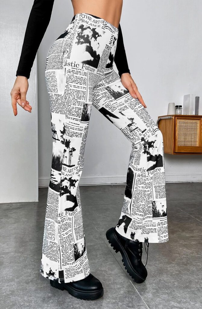 The Newspaper Print Bottom dress